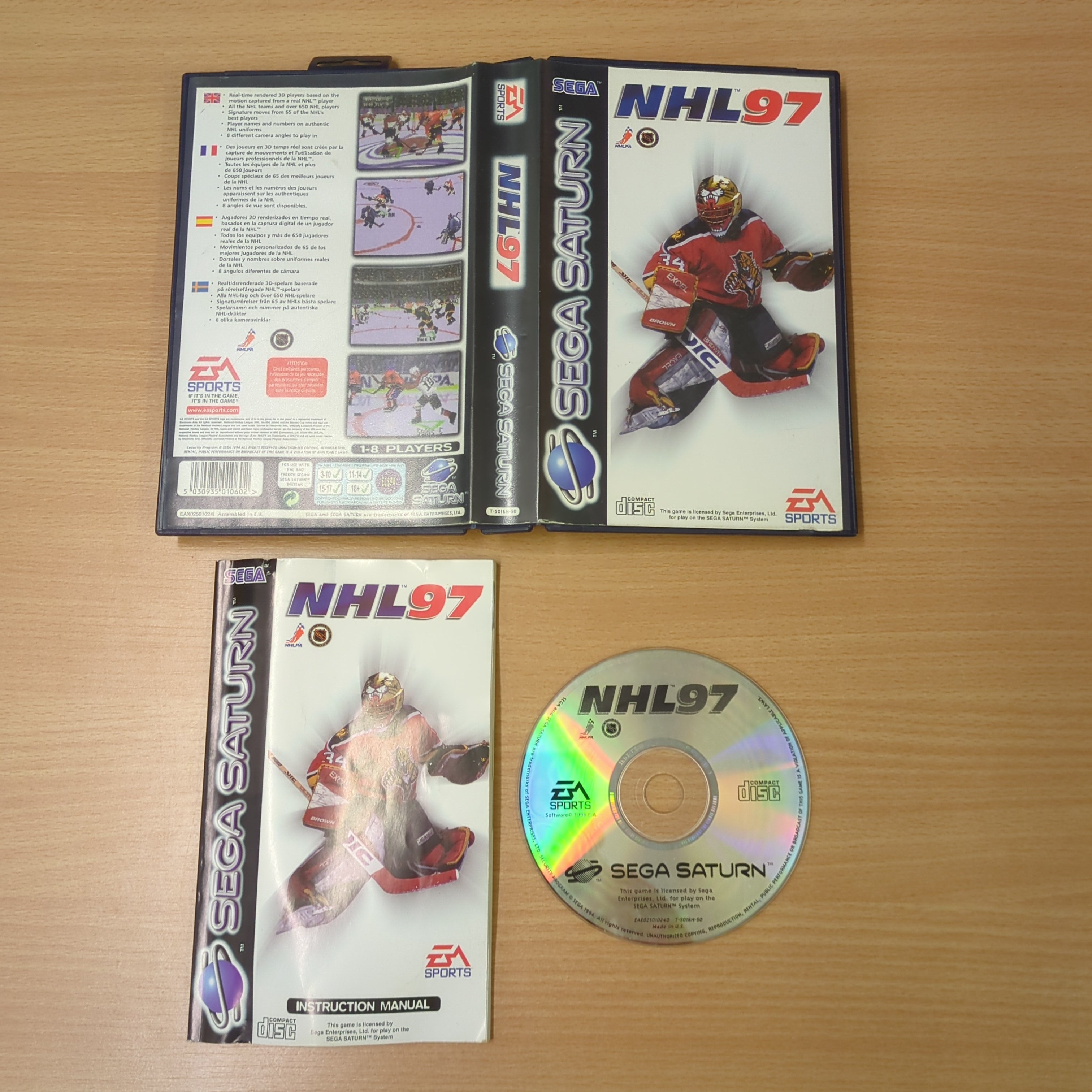 NHL 97 Sega Saturn game NHL 97 Sega Saturn game